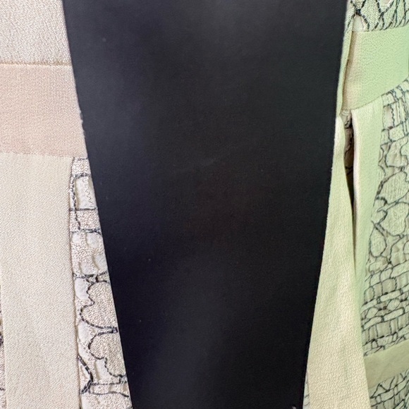 NWT BCBGMaxAzria Cream and Black Lace Midi Dress 0 zipper - Picture 13 of 16